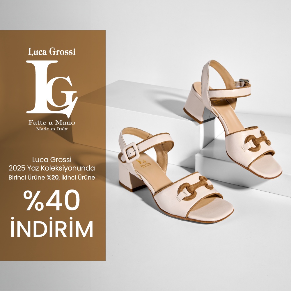 Luca Grossi Ayakkabılarda Birinci Ürüne %20, ikinci Ürüne %40 İndirim