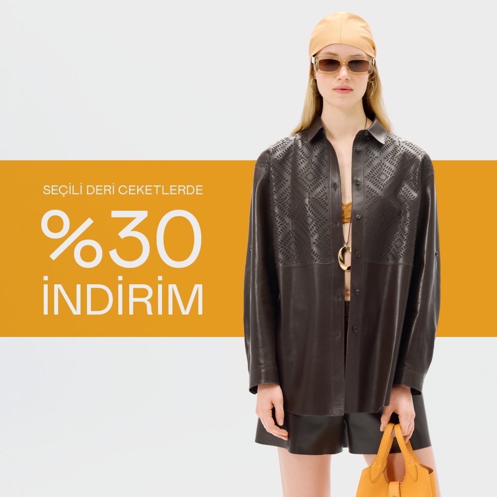 Seçili Deri Ceketlerde %30 İndirim