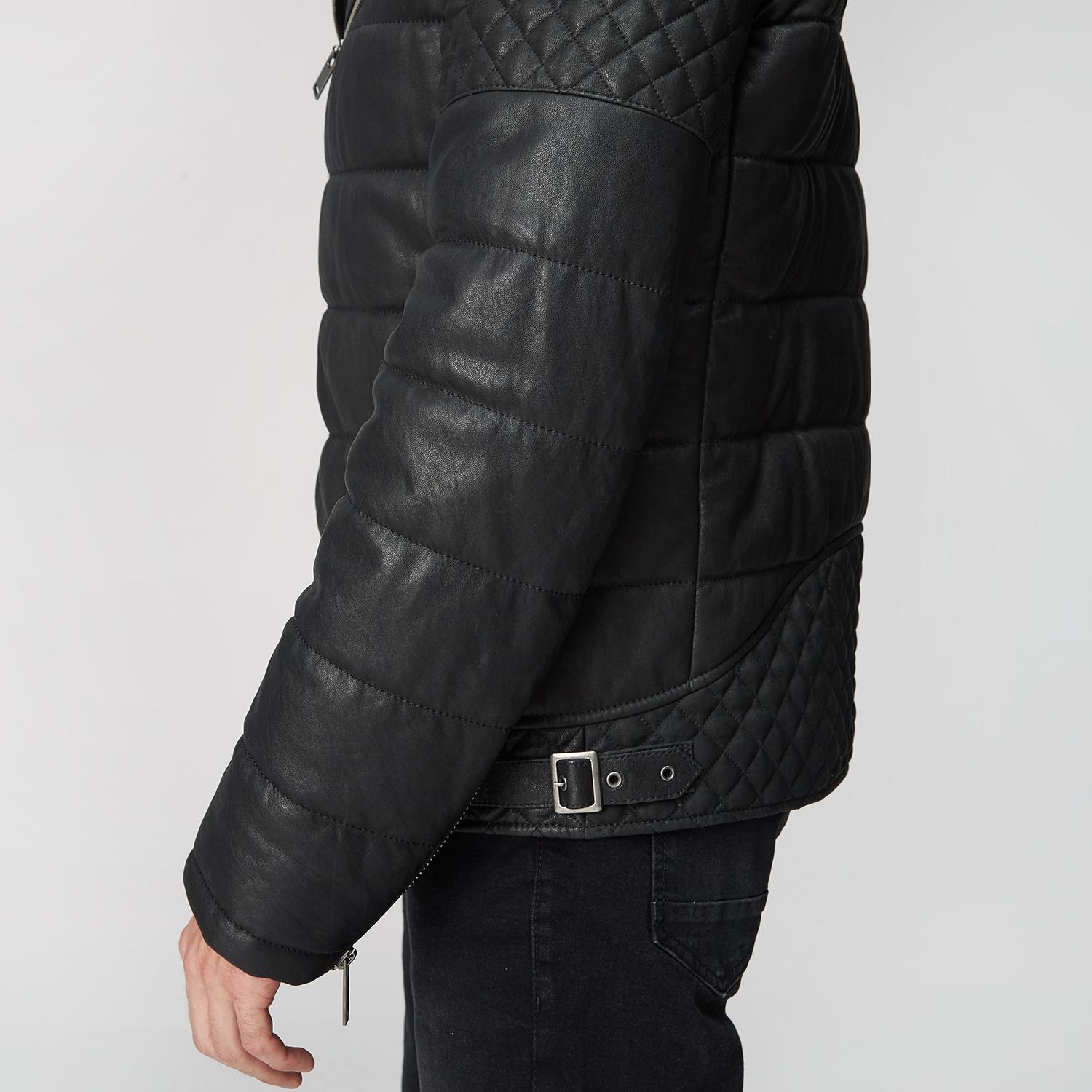 Siyah Danio Erkek Deri Biker Mont 1010025312002