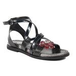 Siyah Irina Kadın Deri Sandalet 2010043023002