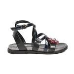 Siyah Irina Kadın Deri Sandalet 2010043023001