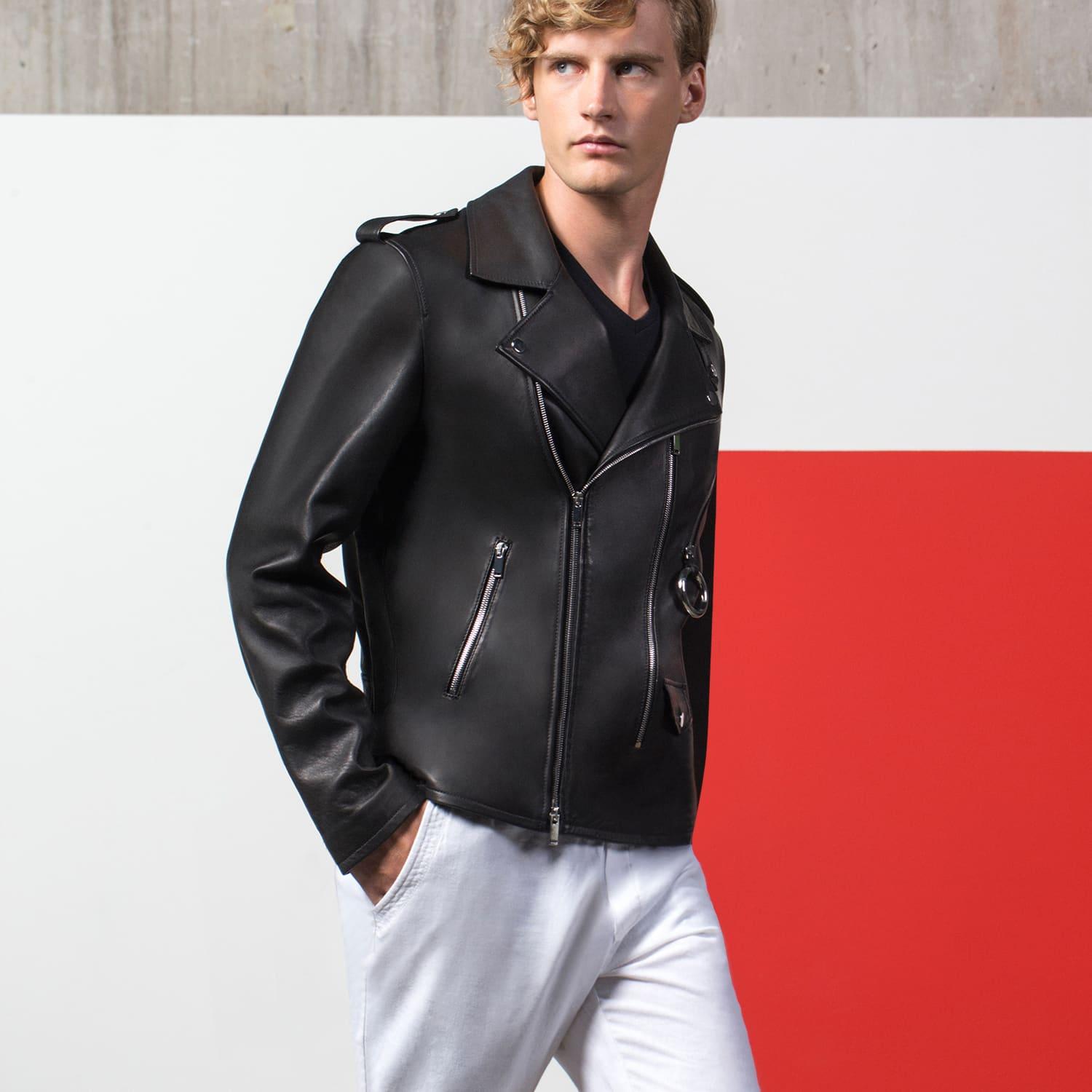 Brannigan Erkek Deri Biker Mont 1010026384001