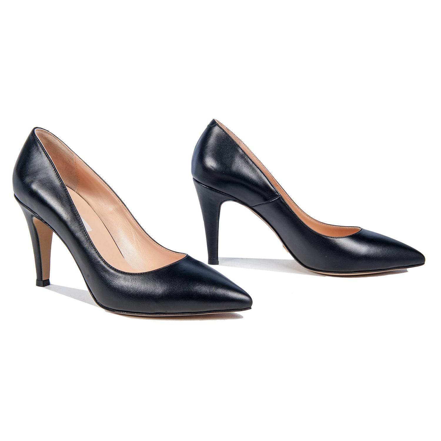 Siyah Winona Kadın Deri Stiletto 2010043580004