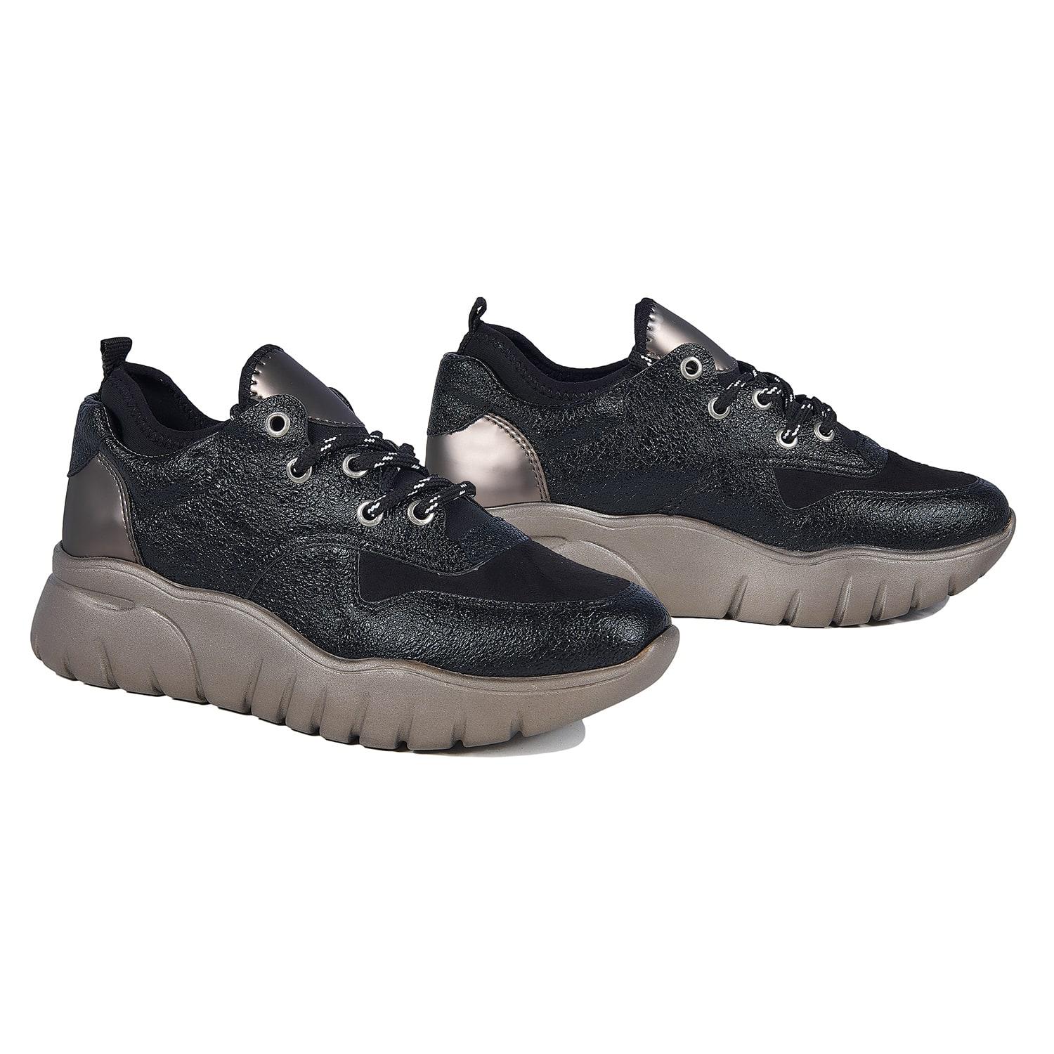 Siyah Hila Kadın Sneaker 2010044007006