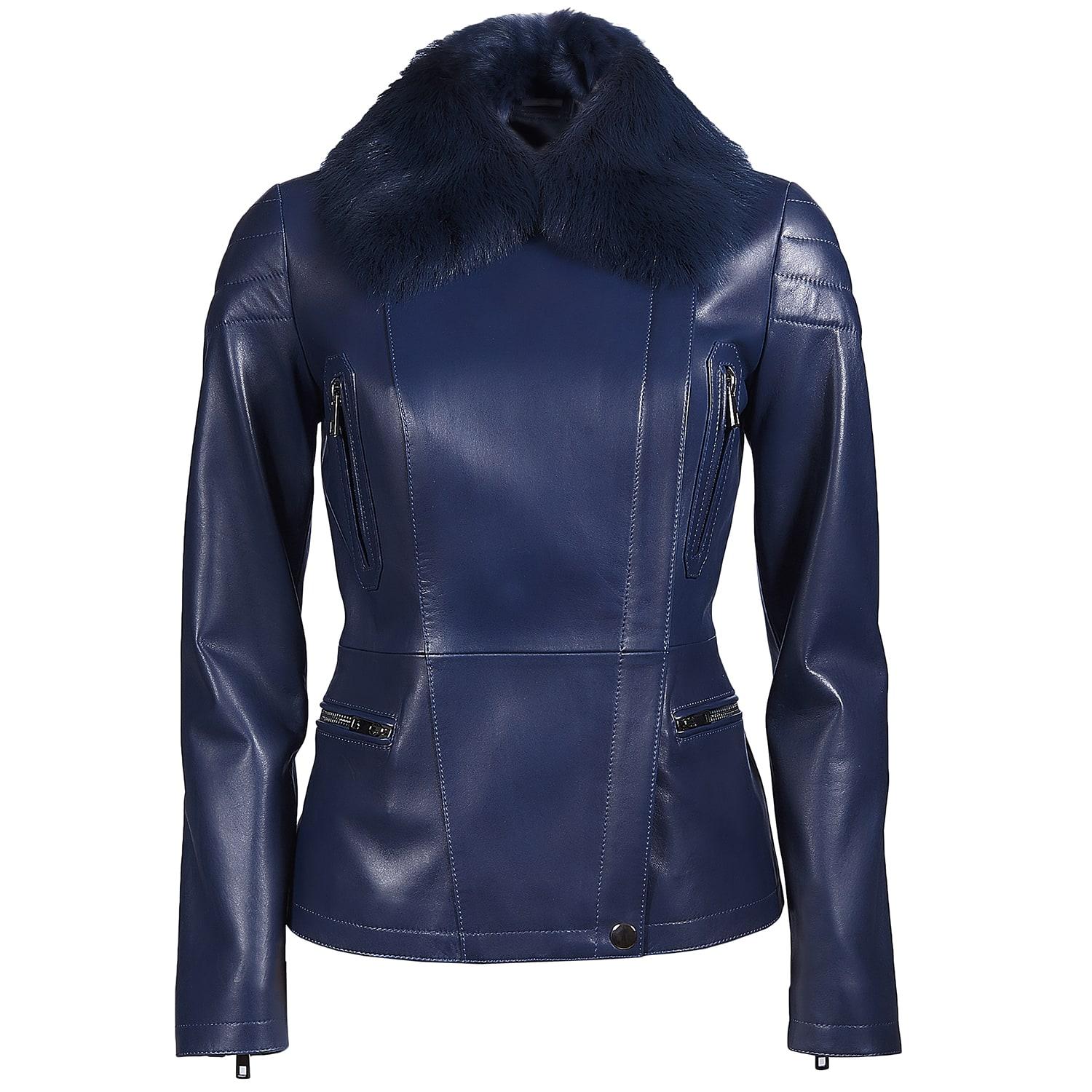 Caoimhe Kadın Deri Biker Mont 1010027250012