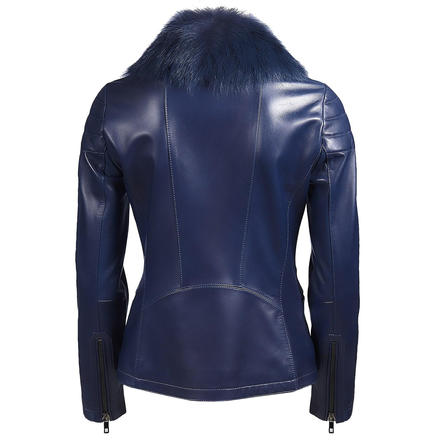 Caoimhe Kadın Deri Biker Mont 1010027250012