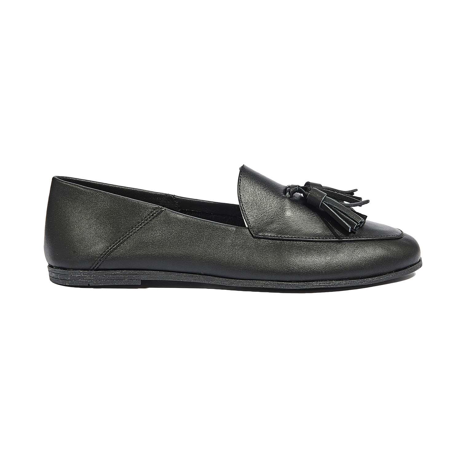 Siyah Oscar Kadın Deri Loafer 2010044126002