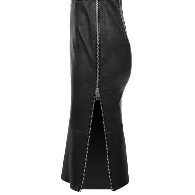 Siyah Suelita Kadın Deri Elbise 1010026364005