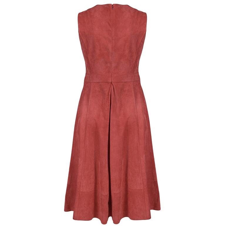 Kırmızı Lambertia Kadın Süet Elbise 1010026523009