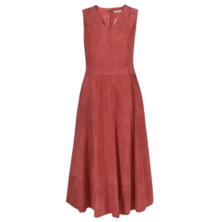 Kırmızı Lambertia Kadın Süet Elbise 1010026523010