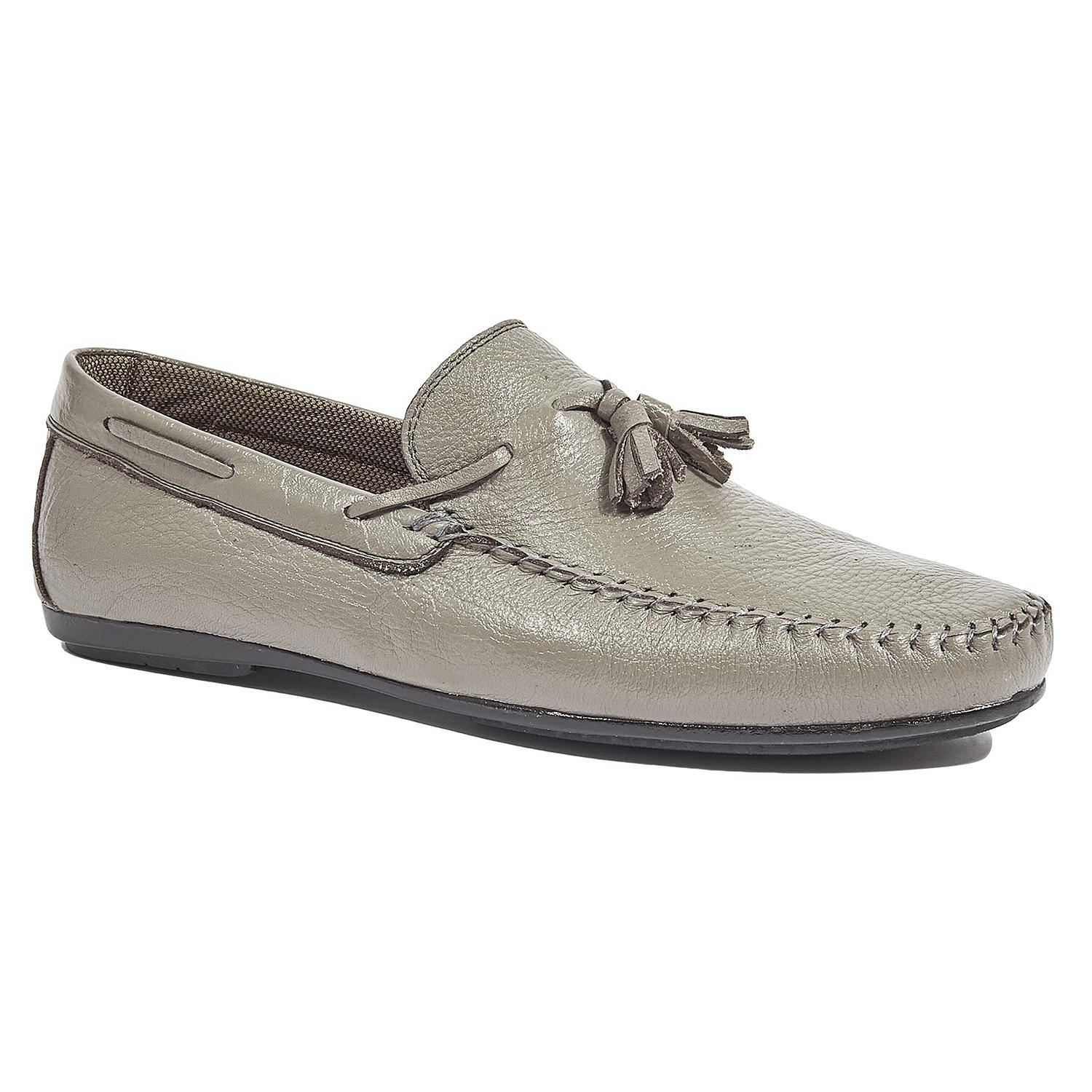 Gri Sarcio Erkek Deri Loafer 2010044082017
