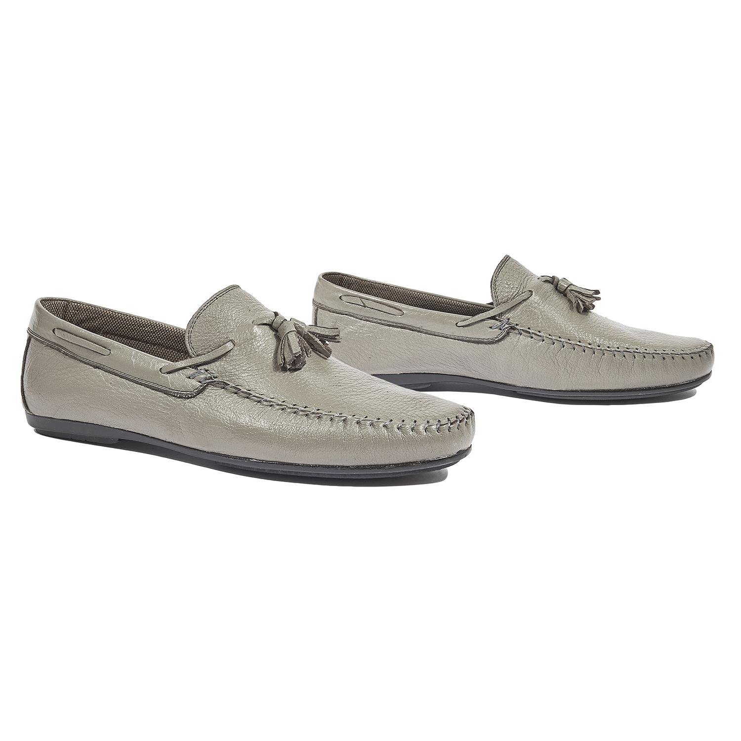 Gri Sarcio Erkek Deri Loafer 2010044082017