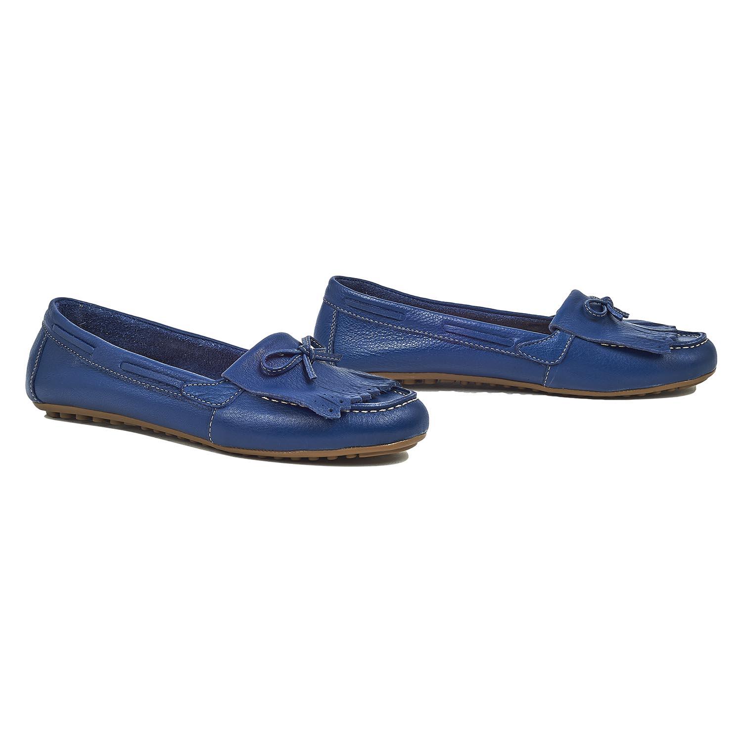 Lacivert Emma Kadın Deri Loafer 2010044080001