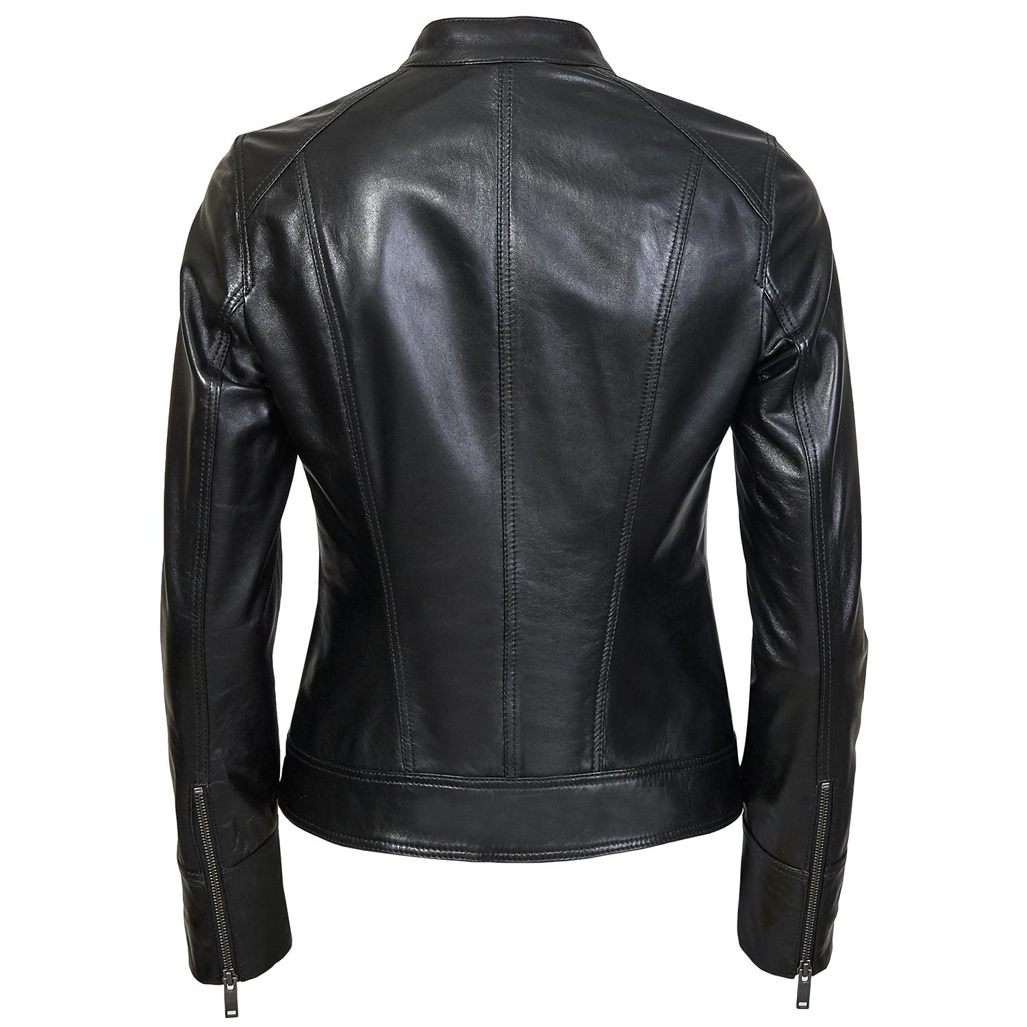Siyah Akadia Kadın Biker Mont 1010028972008