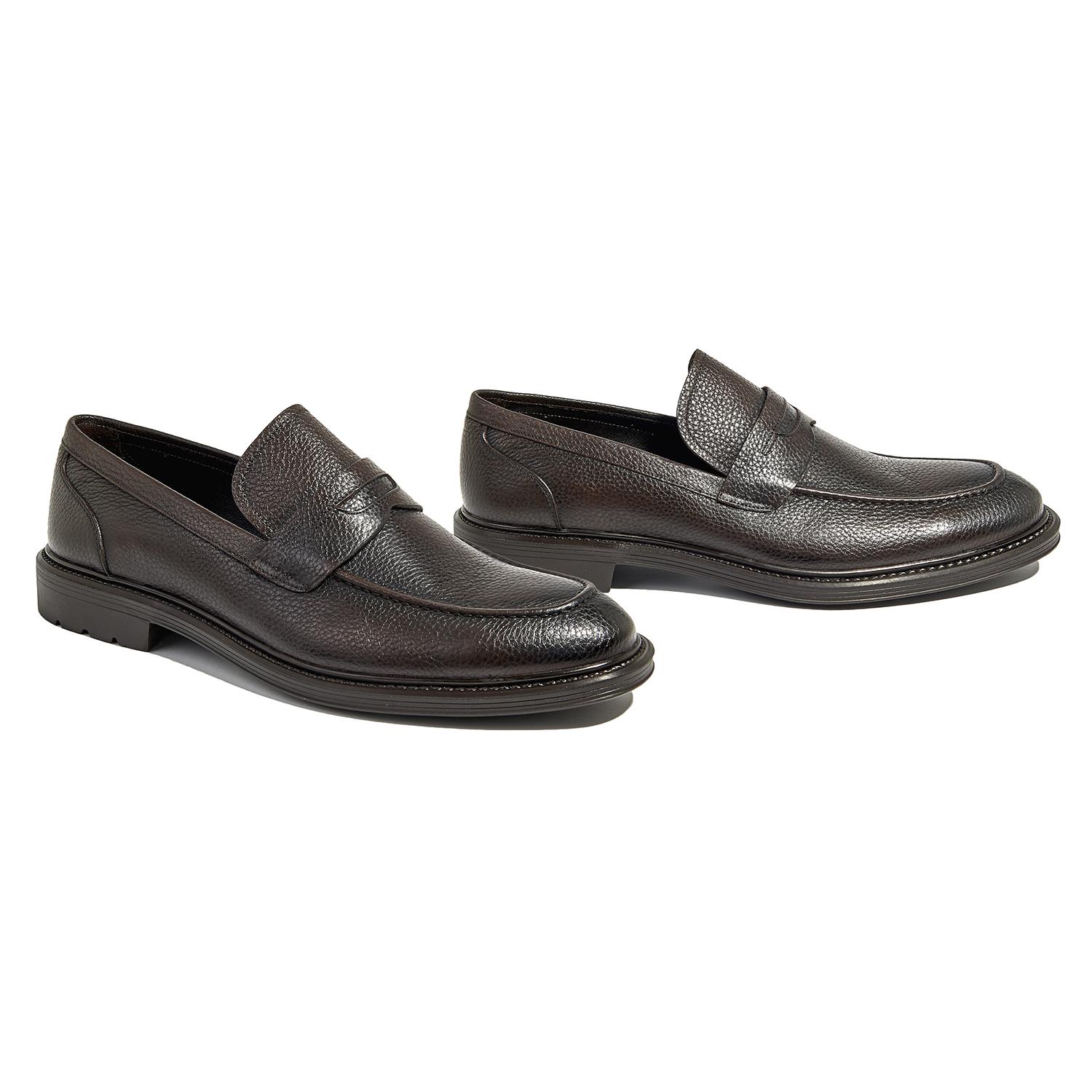 Kahve Gibson Erkek Deri Loafer 2010045164006