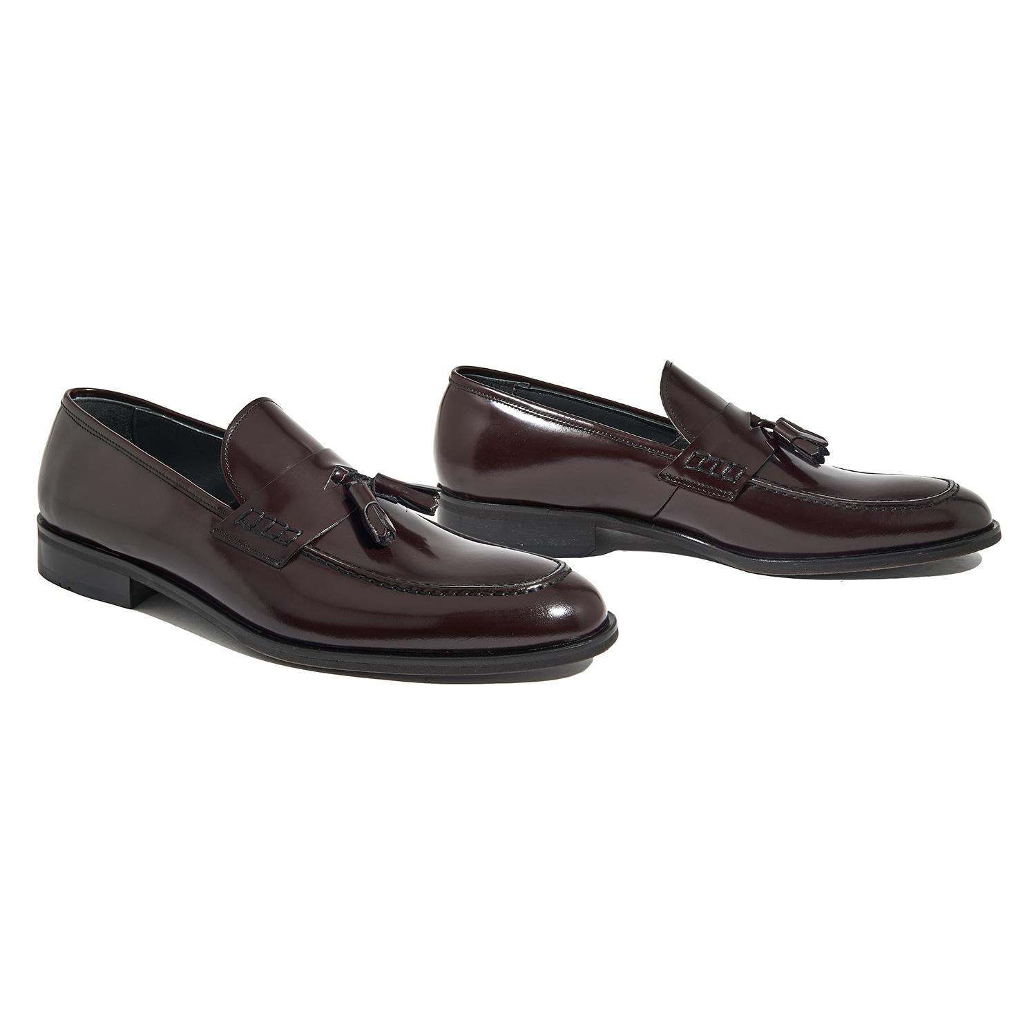 Bordo Marvel Erkek Deri Loafer 2010045185008