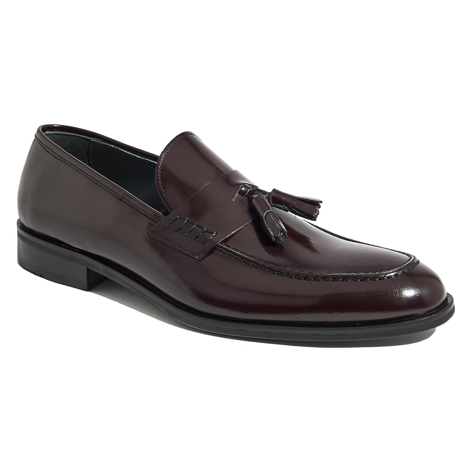 Bordo Marvel Erkek Deri Loafer 2010045185008