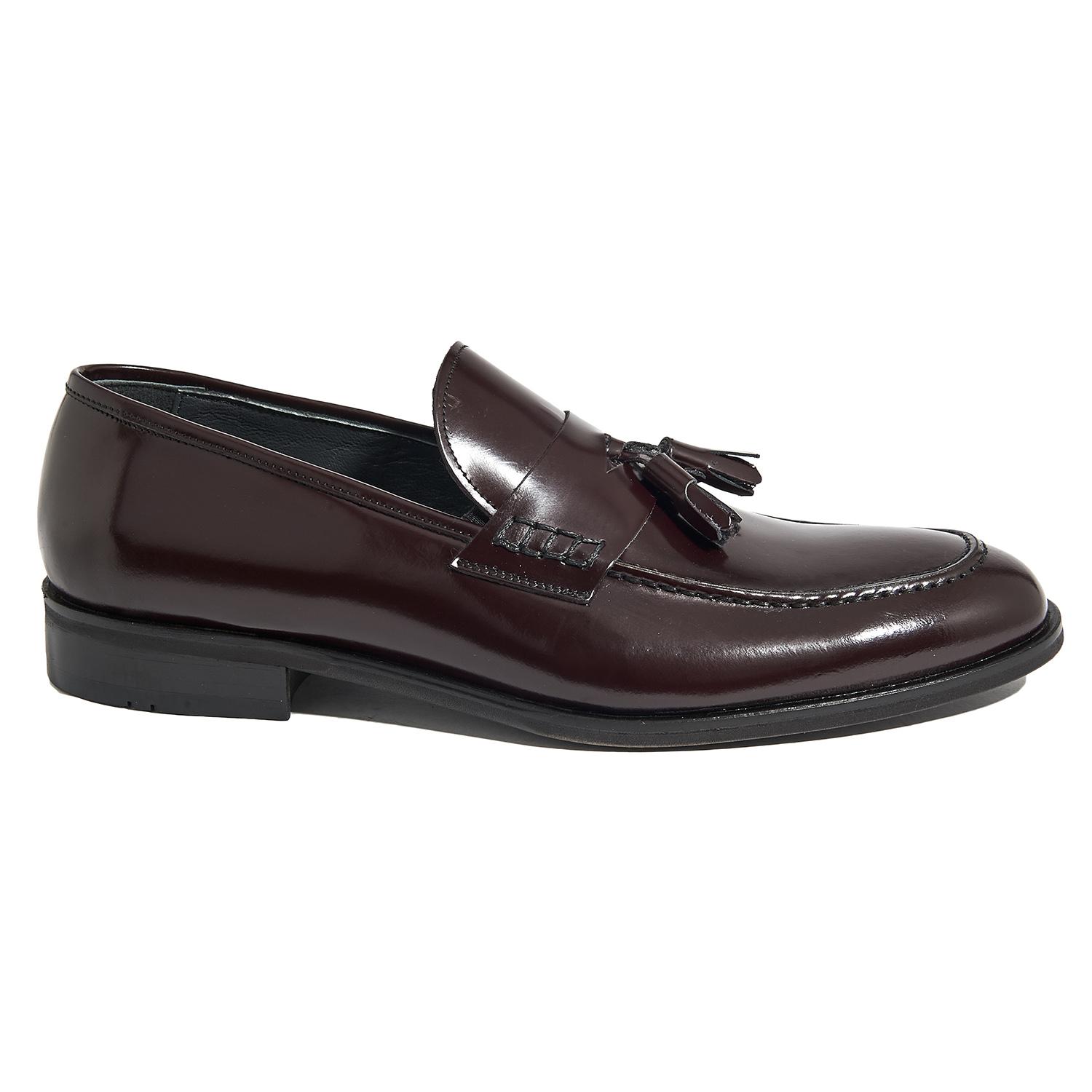 Bordo Marvel Erkek Deri Loafer 2010045185008