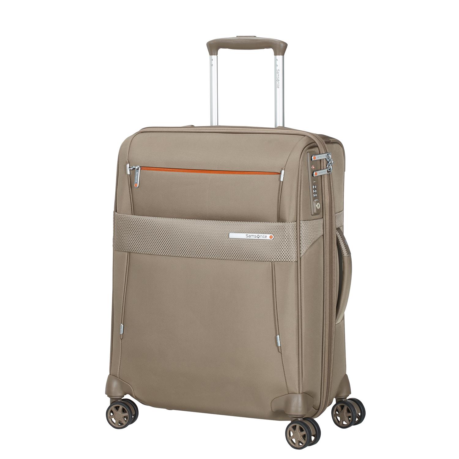 Samsonite Duopack - 4 Tekerlekli Körüklü İki Bölmeli Kabin Boy Valiz 55cm 2010045816001