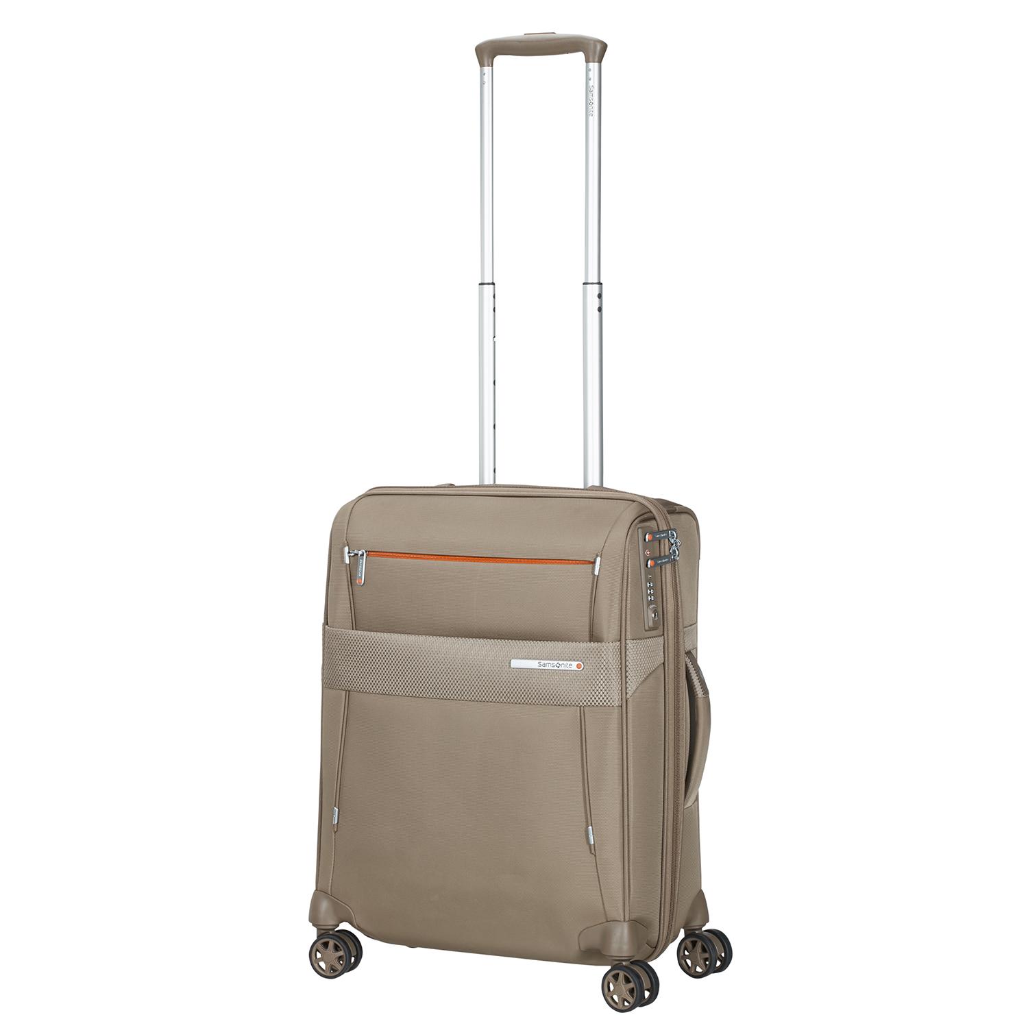 Samsonite Duopack - 4 Tekerlekli Körüklü İki Bölmeli Kabin Boy Valiz 55cm 2010045816001