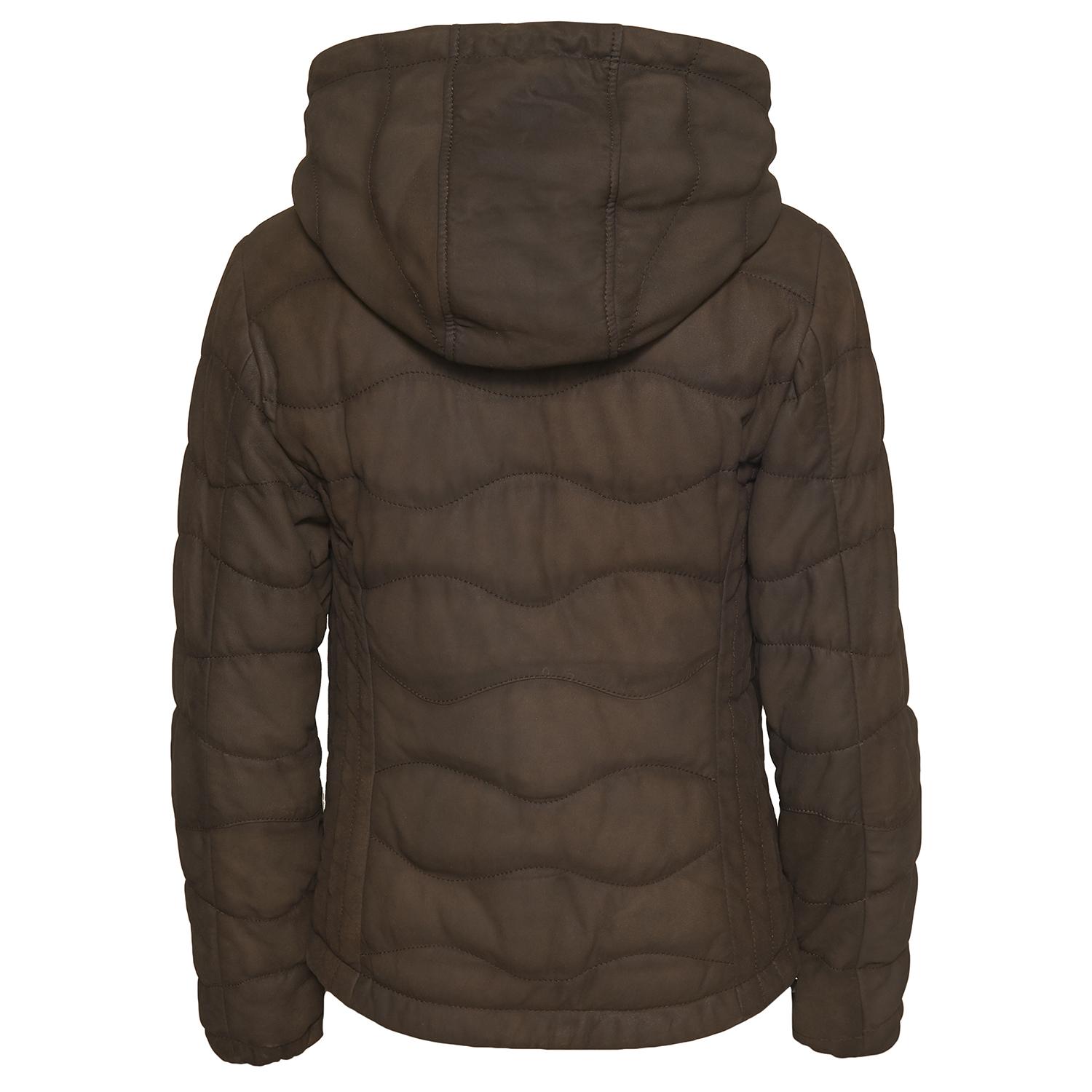 Kahve Nieve Kadın Nubuk Şişme Mont 1010030013002