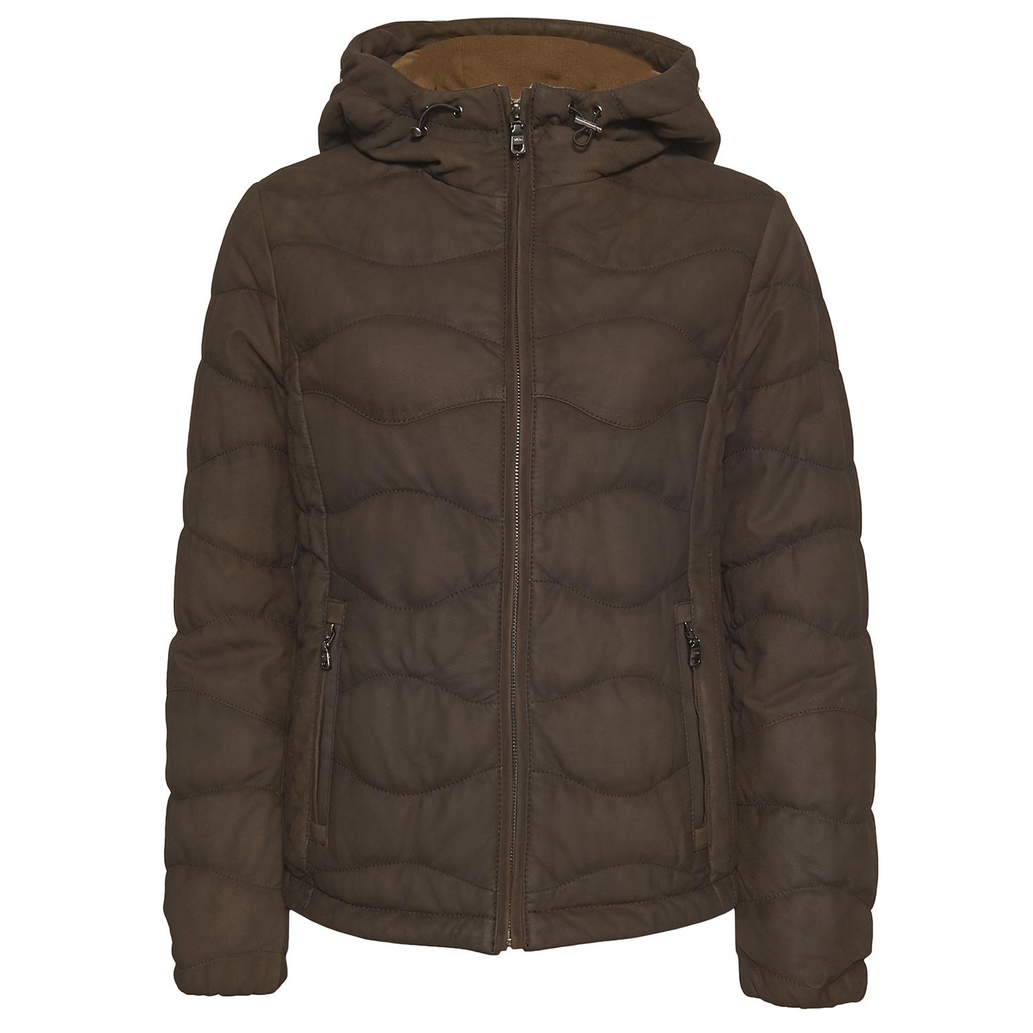 Kahve Nieve Kadın Nubuk Şişme Mont 1010030013002