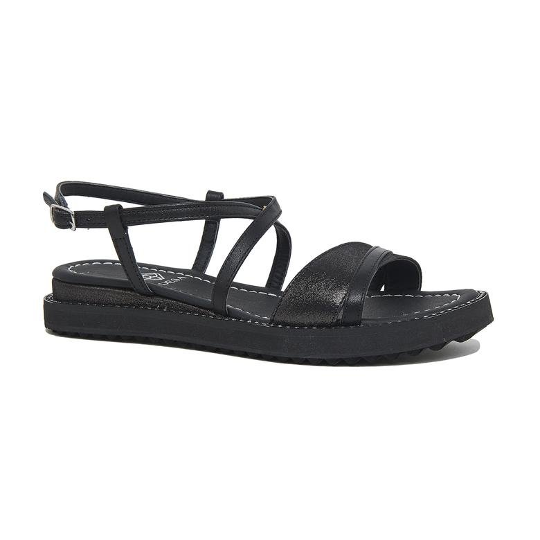 Siyah Lucinda Kadın Deri Sandalet 2010046180001
