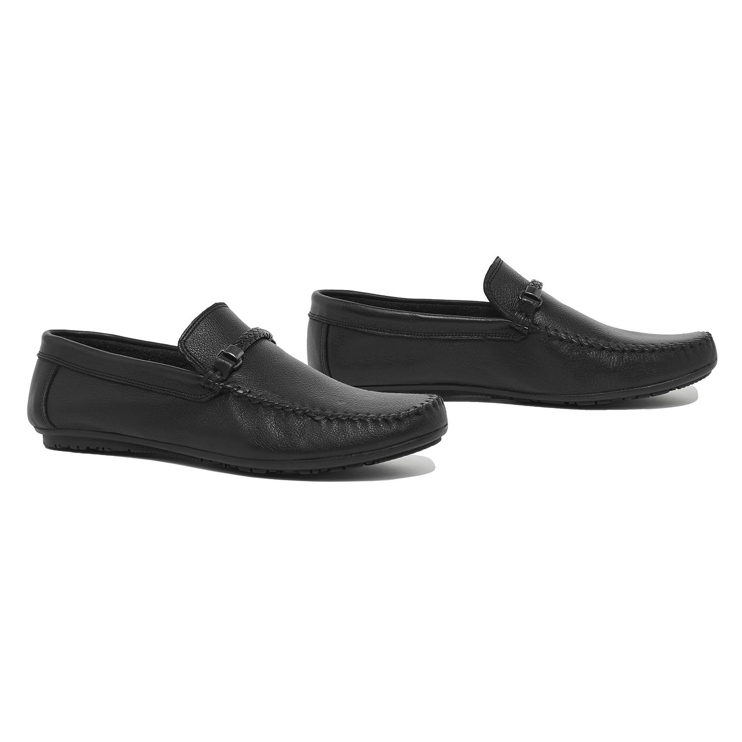 Siyah Nichol Erkek Deri Loafer 2010046056009