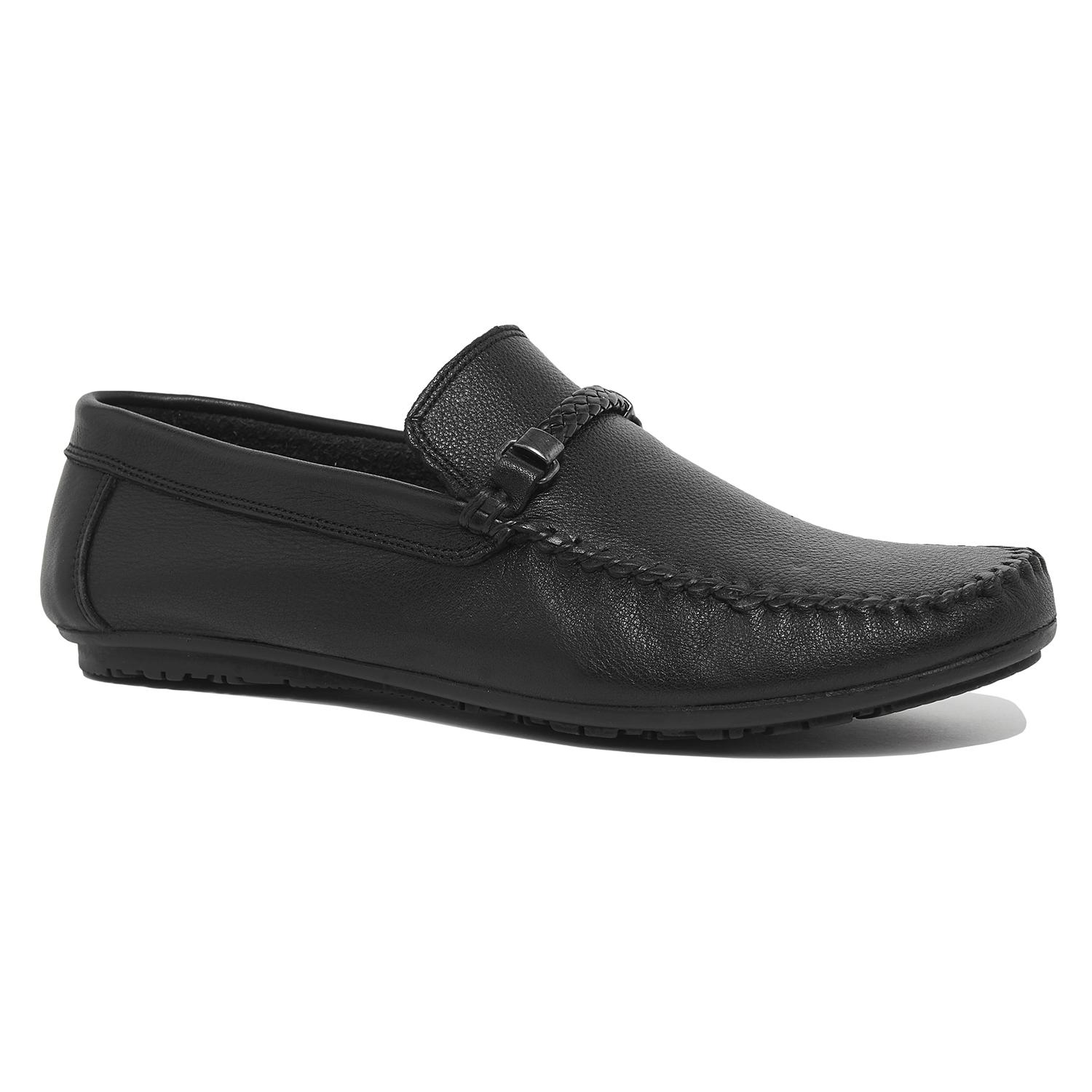 Siyah Nichol Erkek Deri Loafer 2010046056009