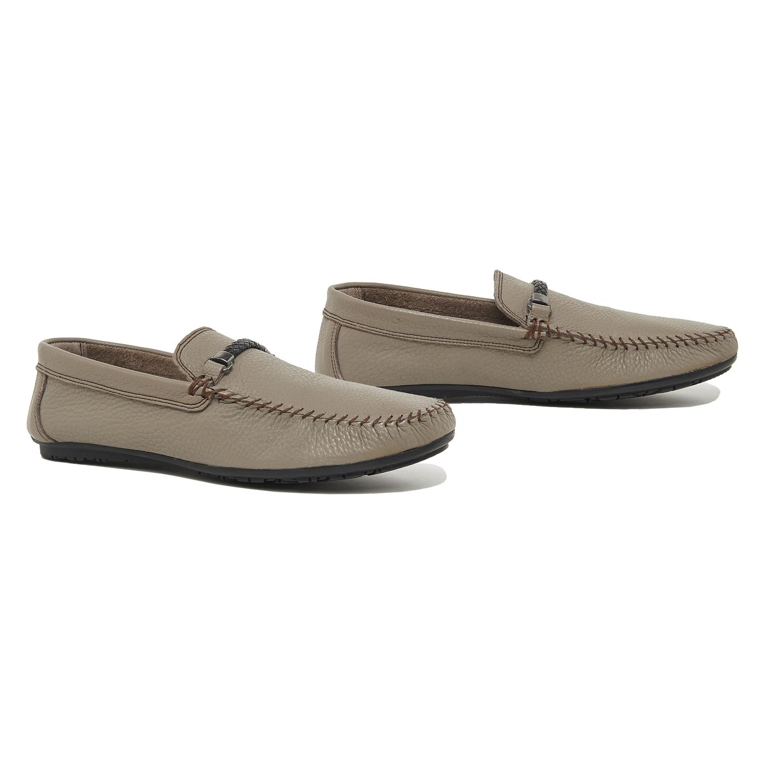 Gri Nichol Erkek Deri Loafer 2010046056014