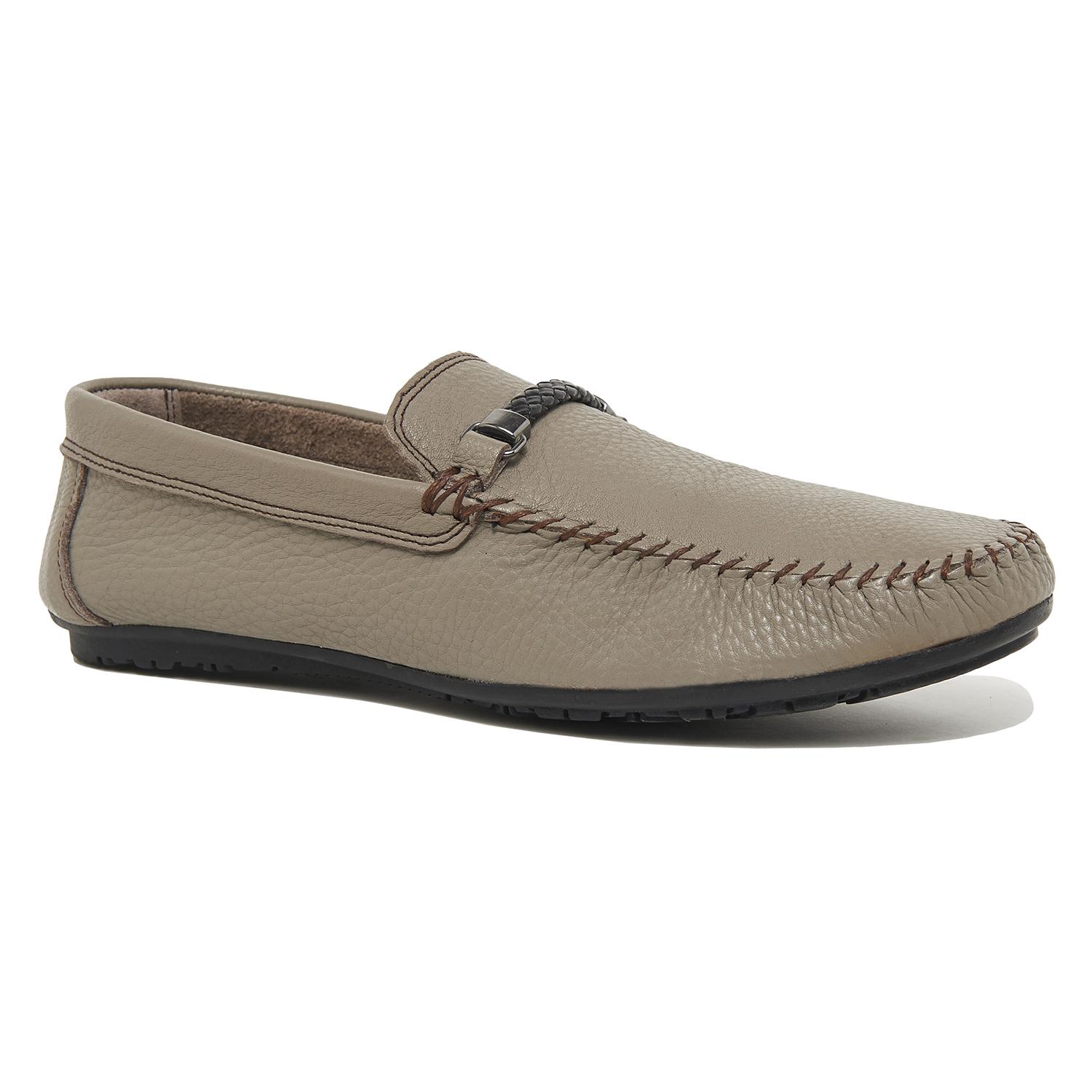 Gri Nichol Erkek Deri Loafer 2010046056014