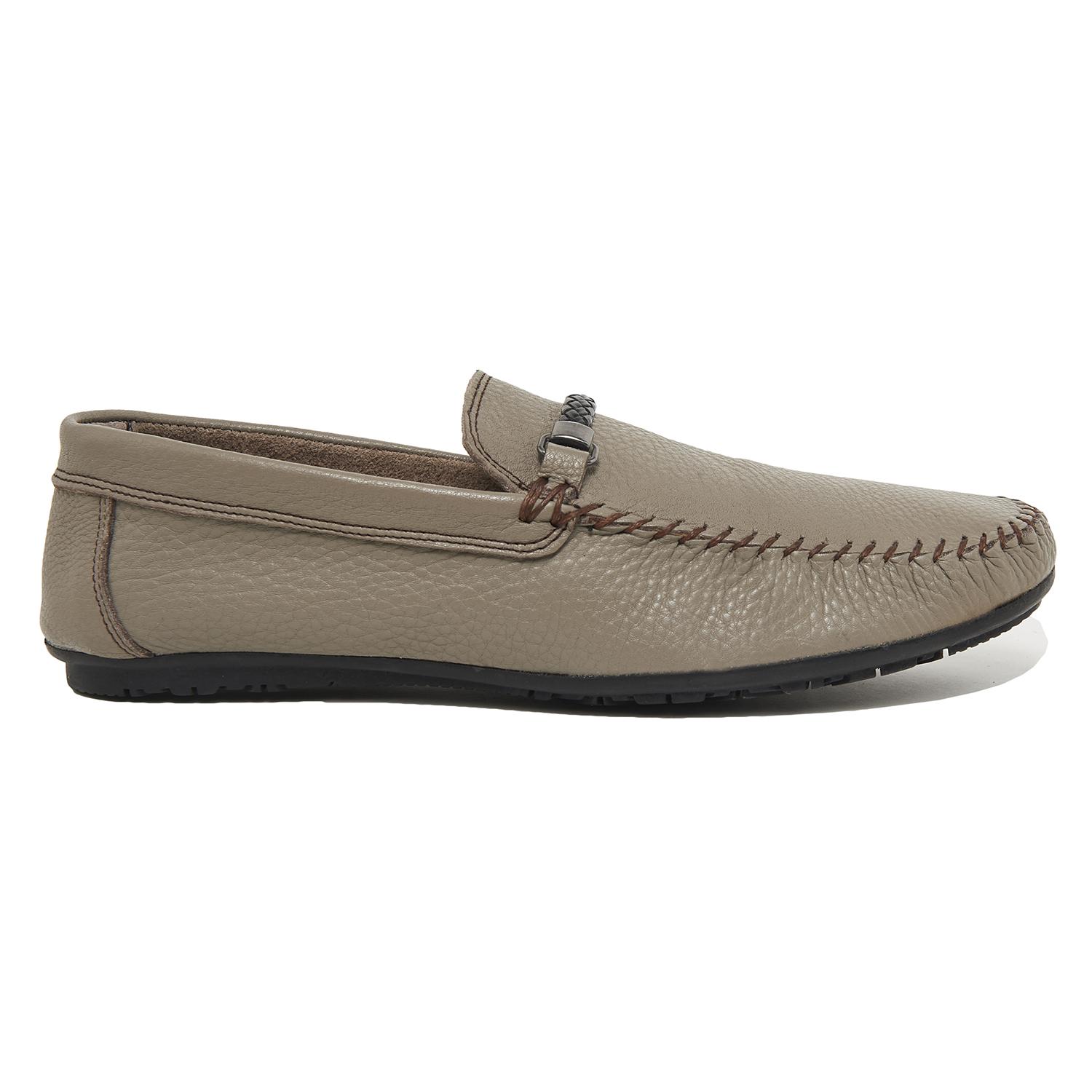 Gri Nichol Erkek Deri Loafer 2010046056014
