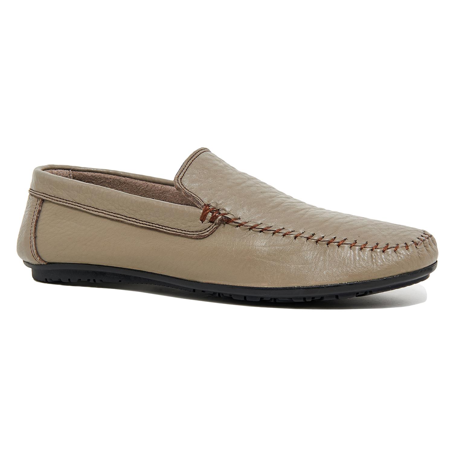 Gri Tilda Erkek Deri Loafer 2010046059011