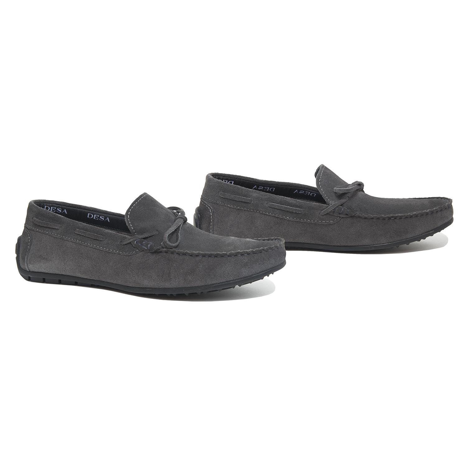 Gri Primo Erkek Süet Loafer 2010046211018
