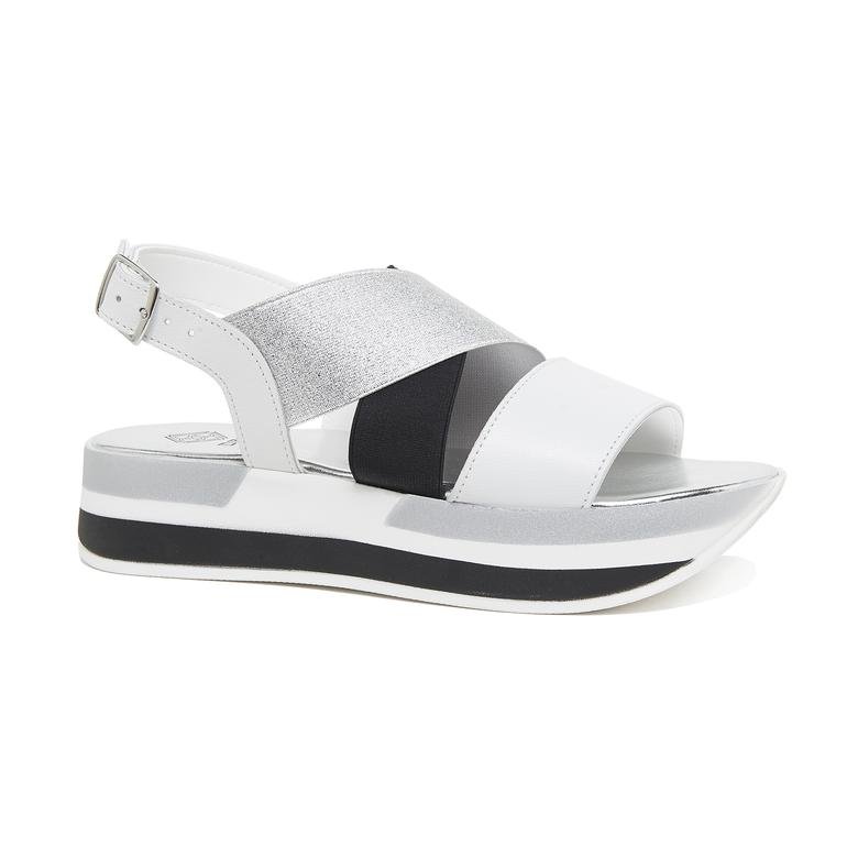 Beyaz Cherie Kadın Deri Sandalet 2010046201001