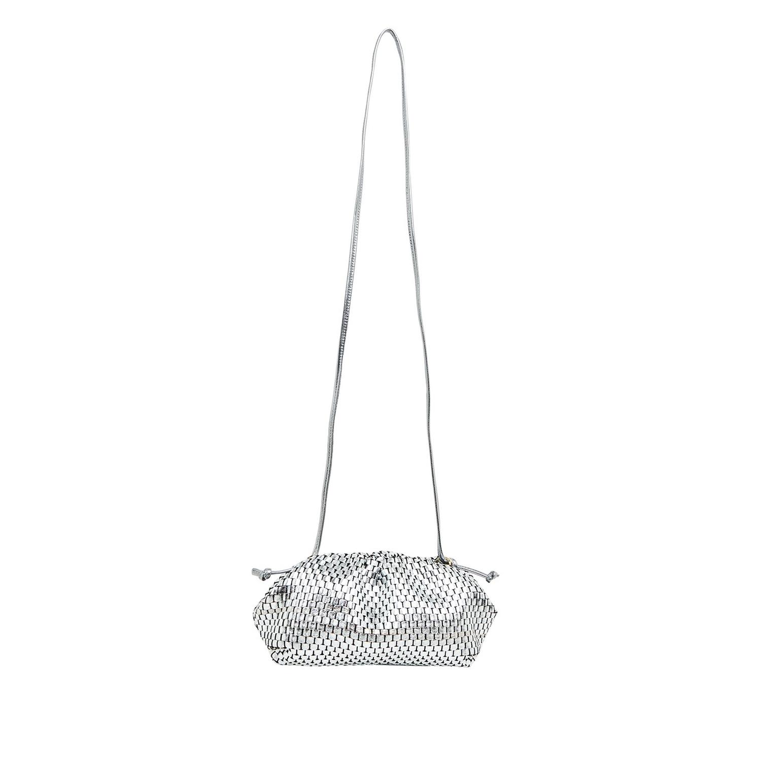 Azure Kadın Omuz Askılı Örgü Deri Clutch 1010030558005