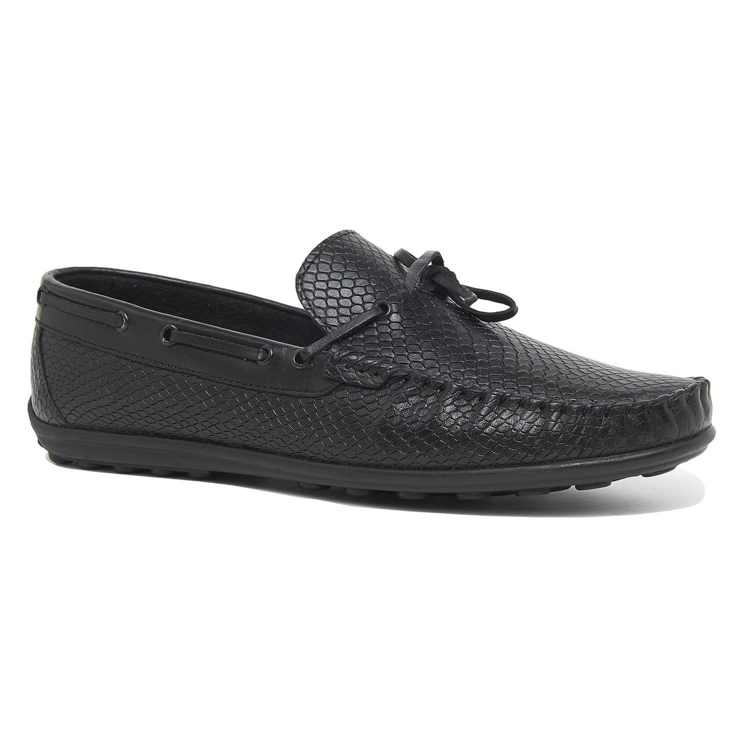 Siyah Marvel Erkek Deri Loafer 2010046258006