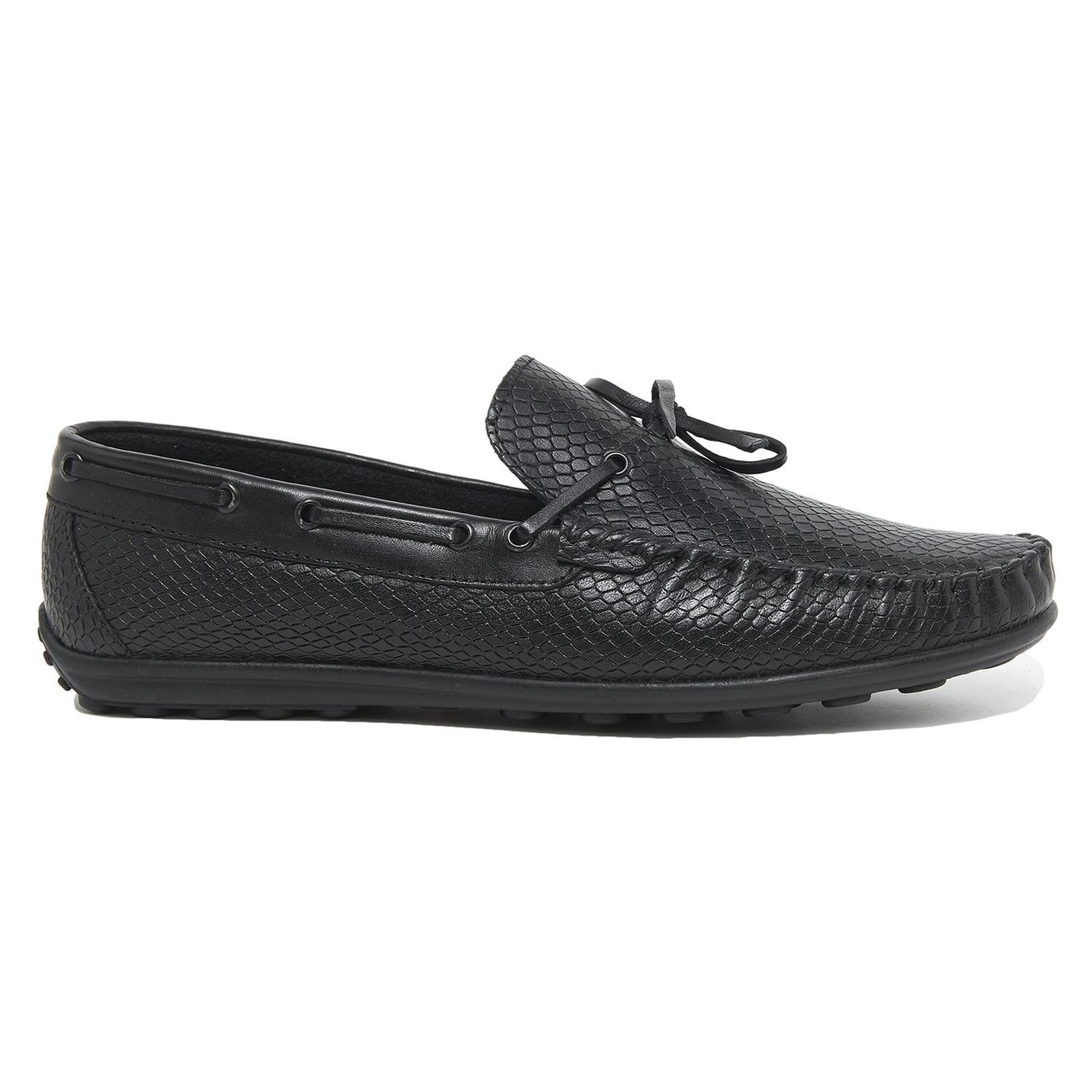 Siyah Marvel Erkek Deri Loafer 2010046258006