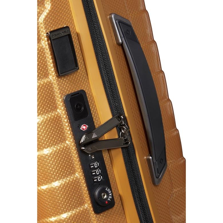 Samsonite Proxis - Spinner Sarı 4 Tekerlekli Körüklü Kabin Boy Valiz 55 cm 2010046568003