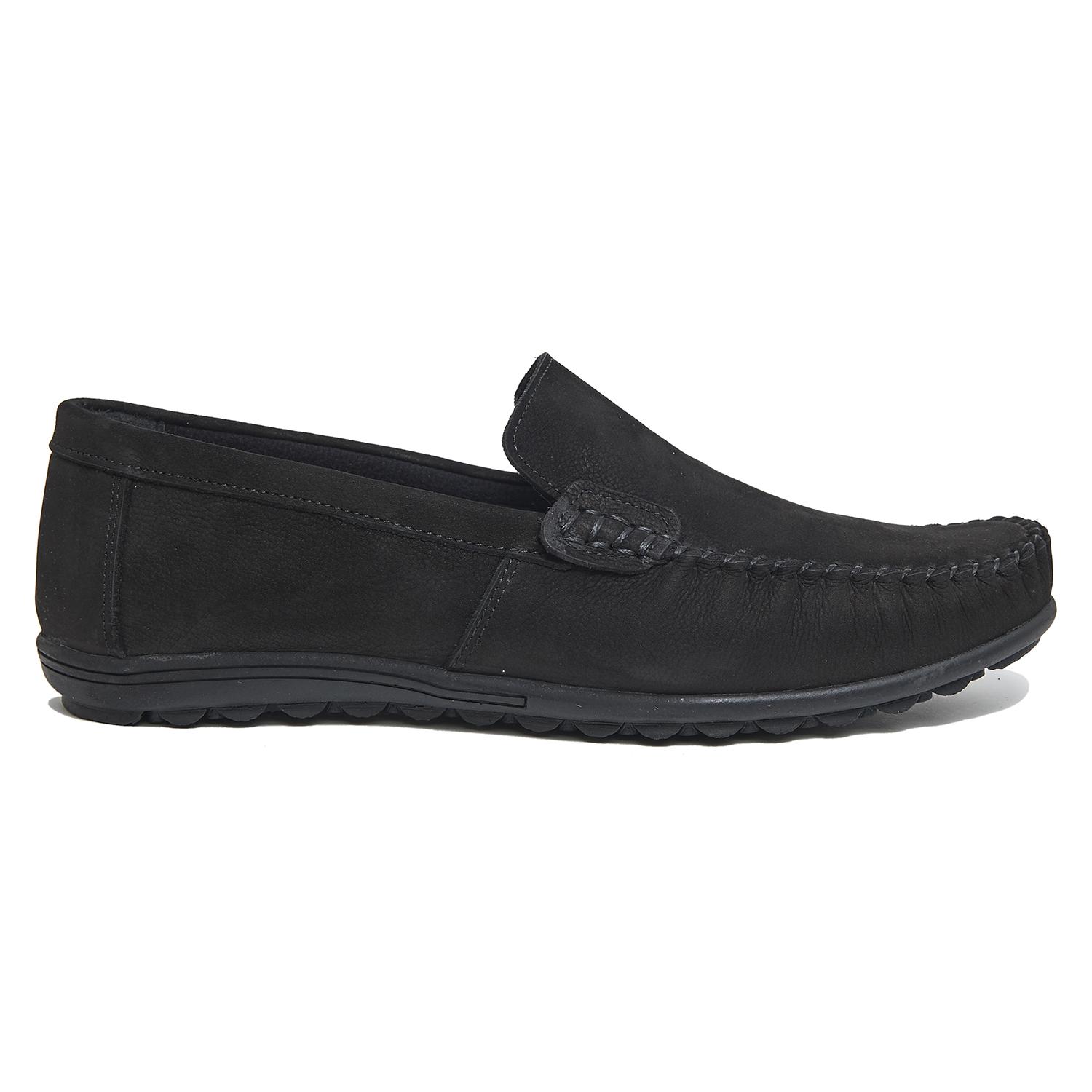 Siyah Aldene Erkek Nubuk Loafer 2010046038014