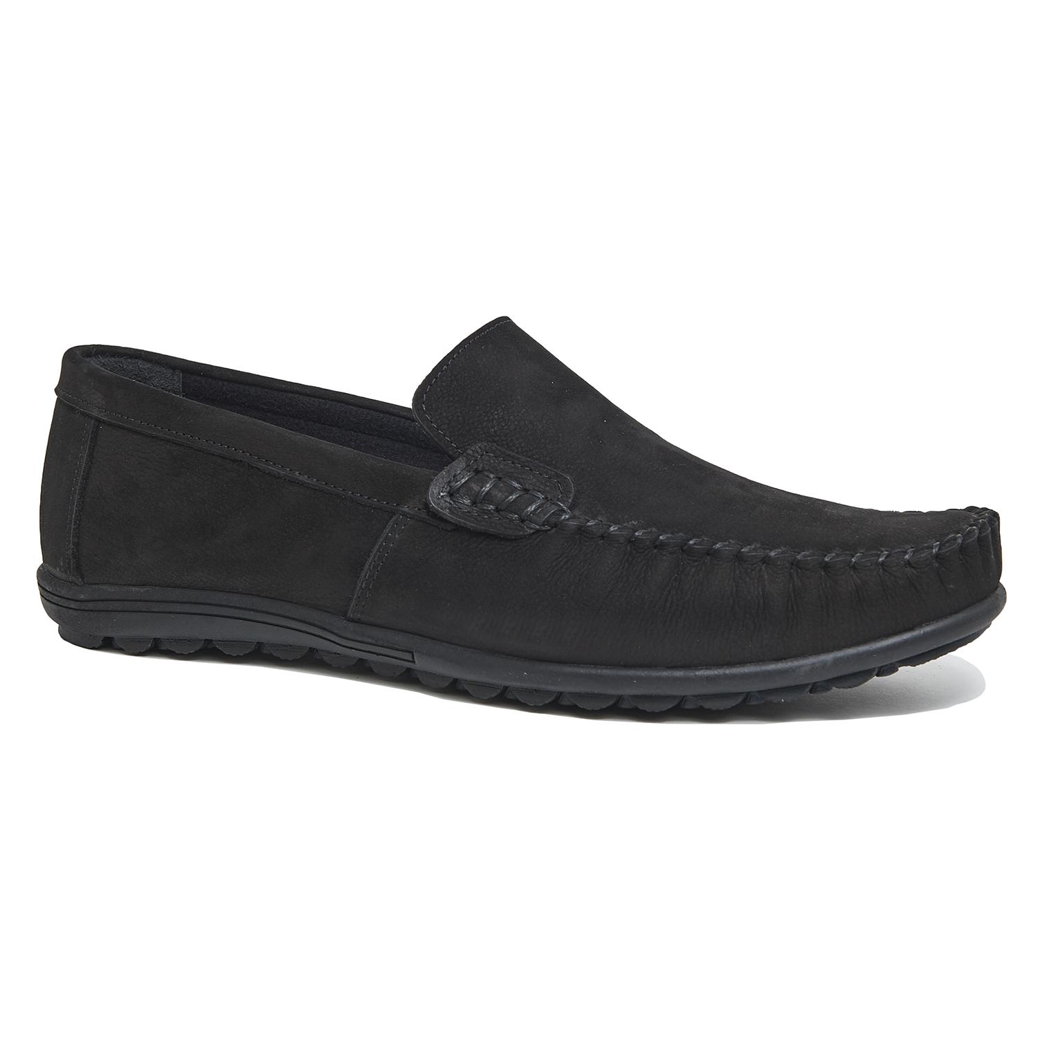 Siyah Aldene Erkek Nubuk Loafer 2010046038014