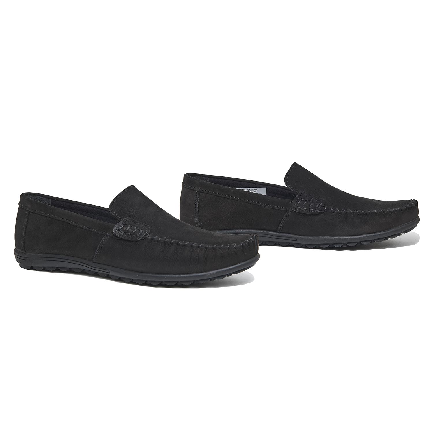 Siyah Aldene Erkek Nubuk Loafer 2010046038014