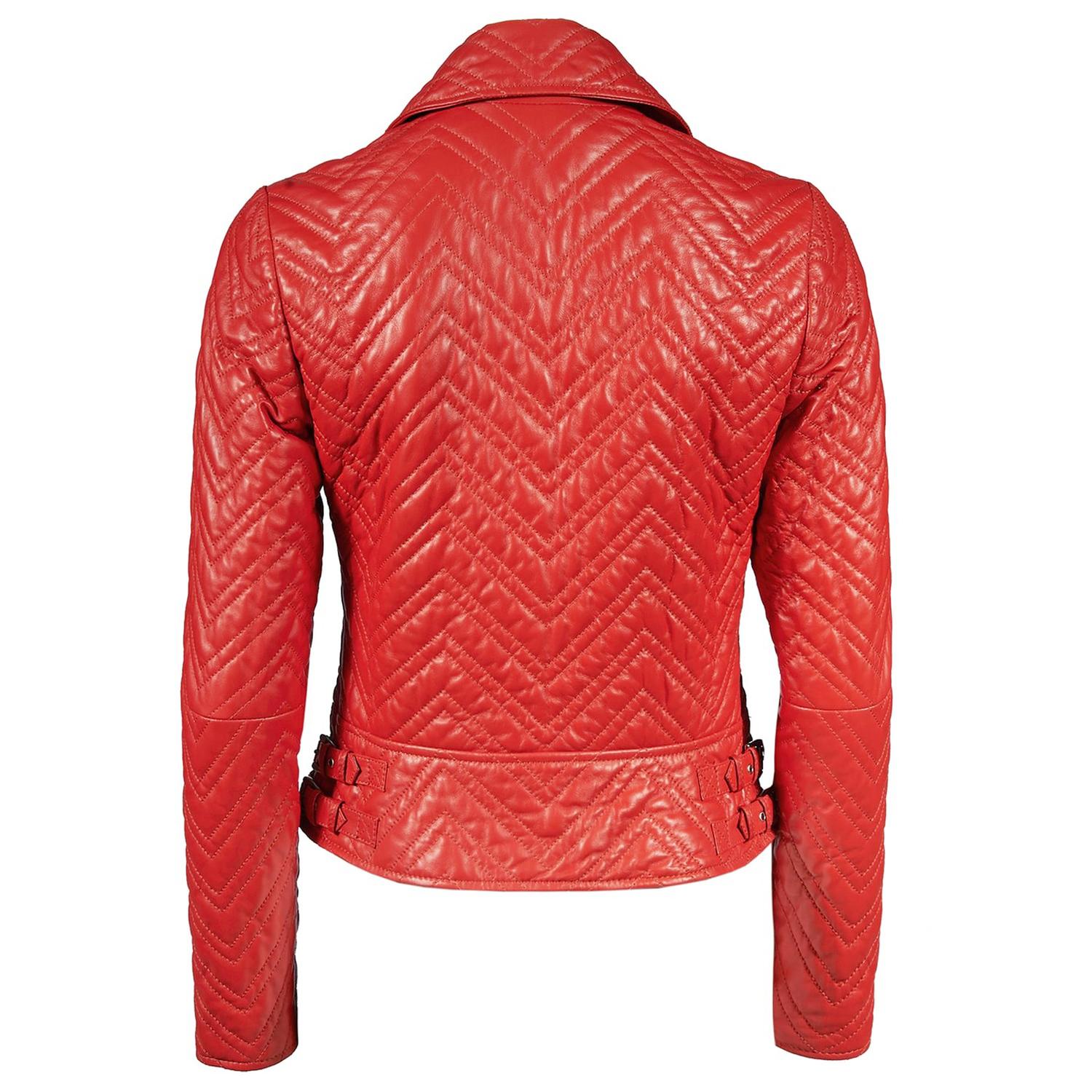 Riccarda Kadın Deri Biker Mont 1010027697003