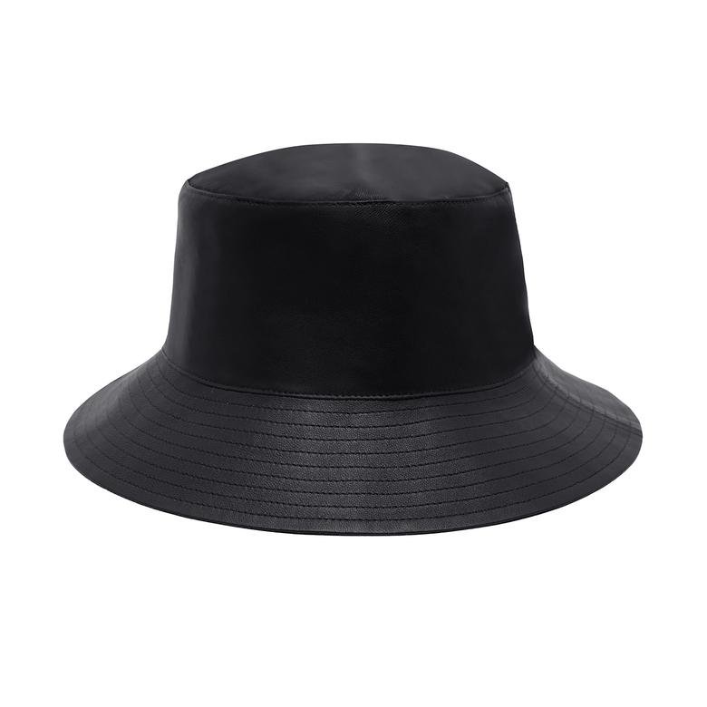 Siyah Kadın Deri Şapka 1010031509003