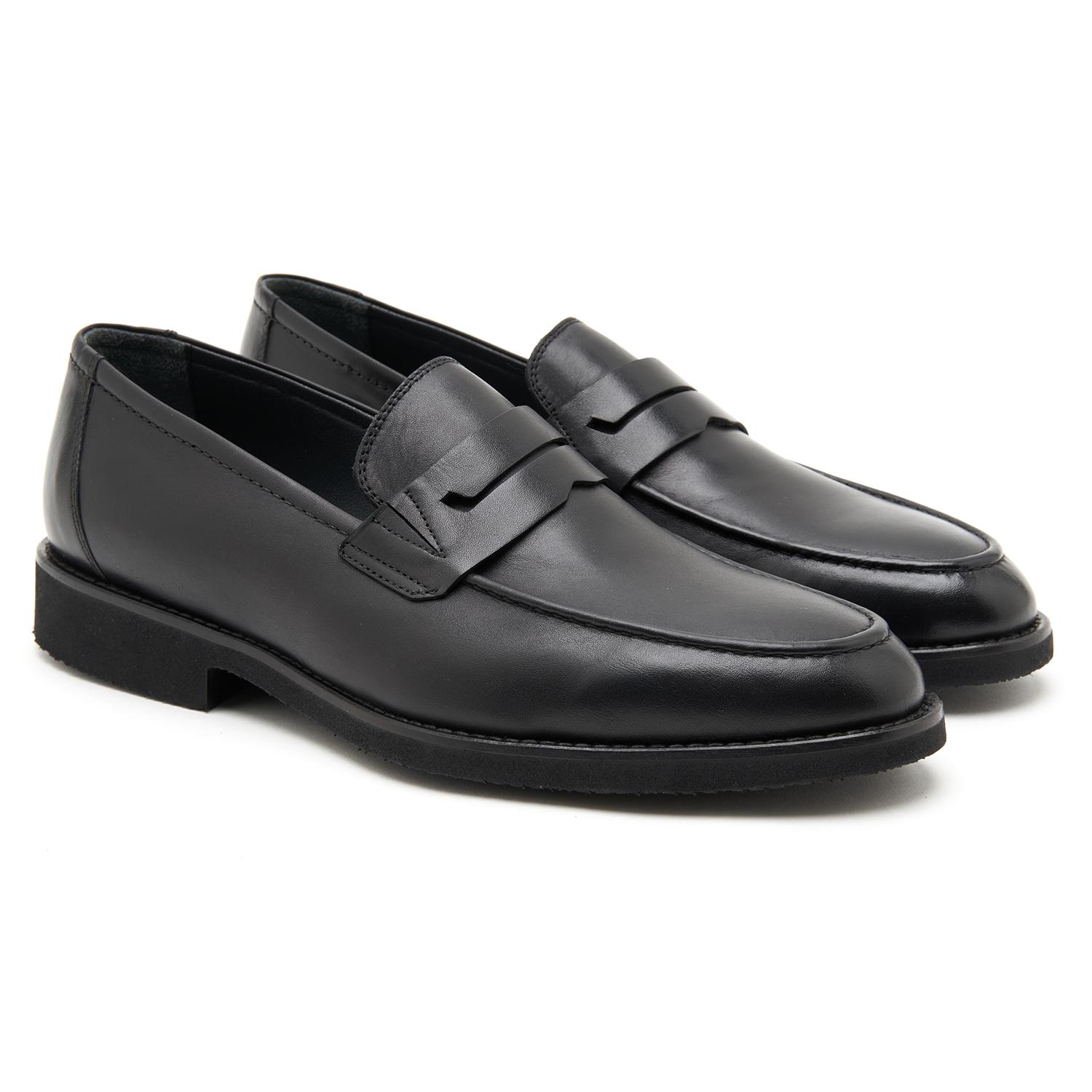 Siyah Fidelio Erkek Deri Loafer 2010046797004