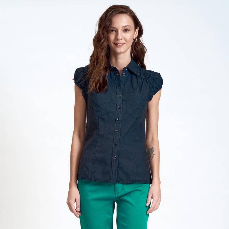 DKNY Jeans Büzgü Detaylı Kadın Gömlek 2300002301005