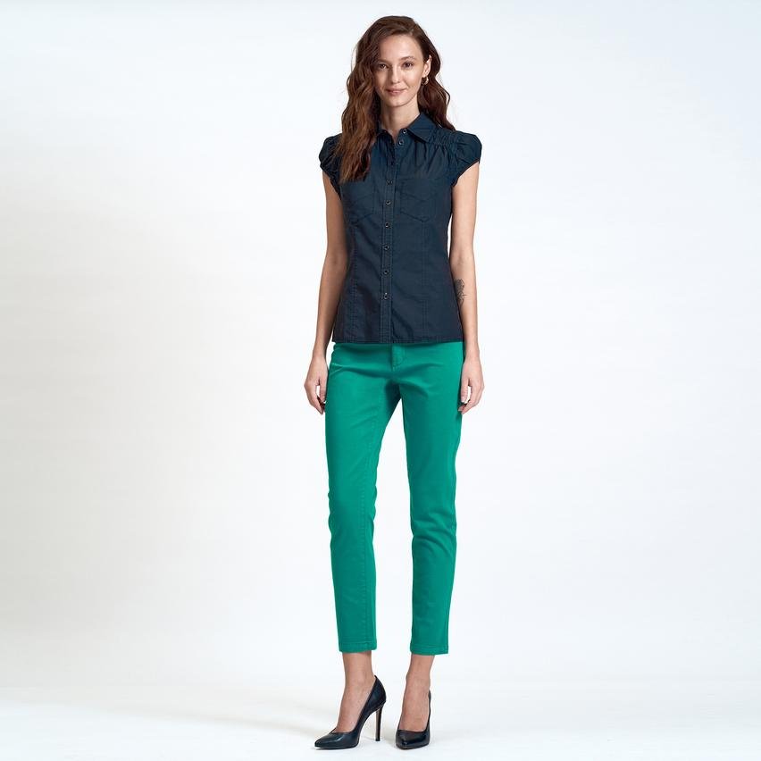 DKNY Jeans Büzgü Detaylı Kadın Gömlek 2300002301005