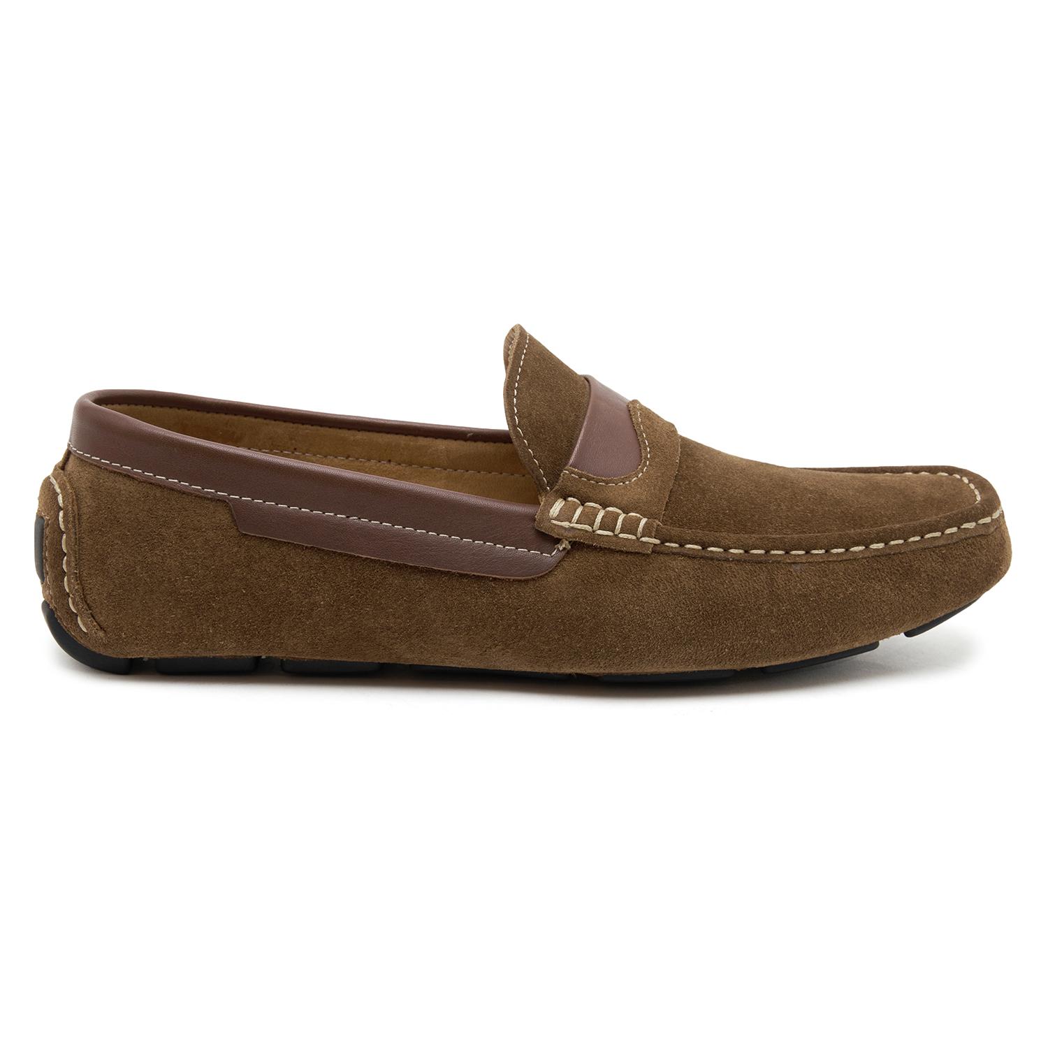 Bej Spiaggia Erkek Süet Loafer 2010047154005