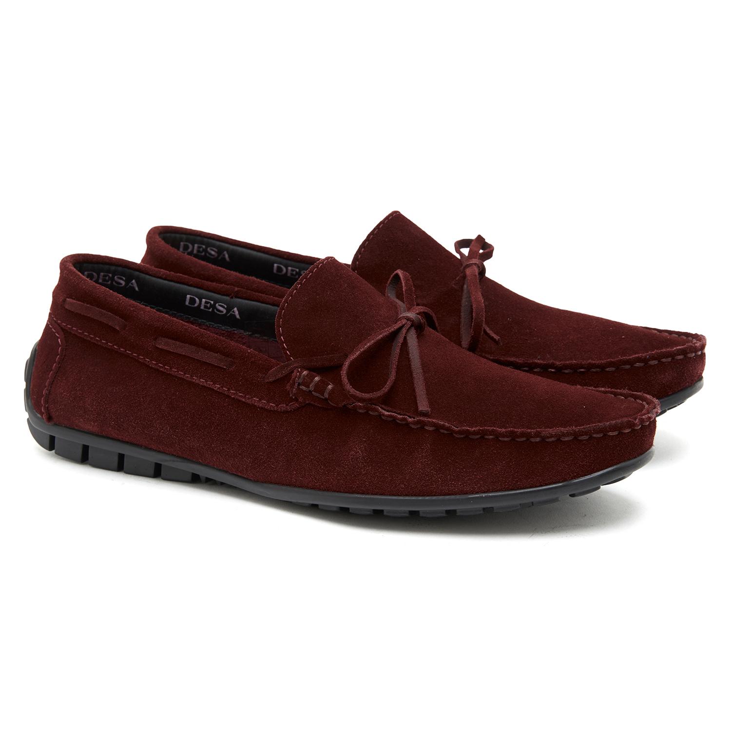 Bordo Alessandro Erkek Süet Loafer 2010047187029