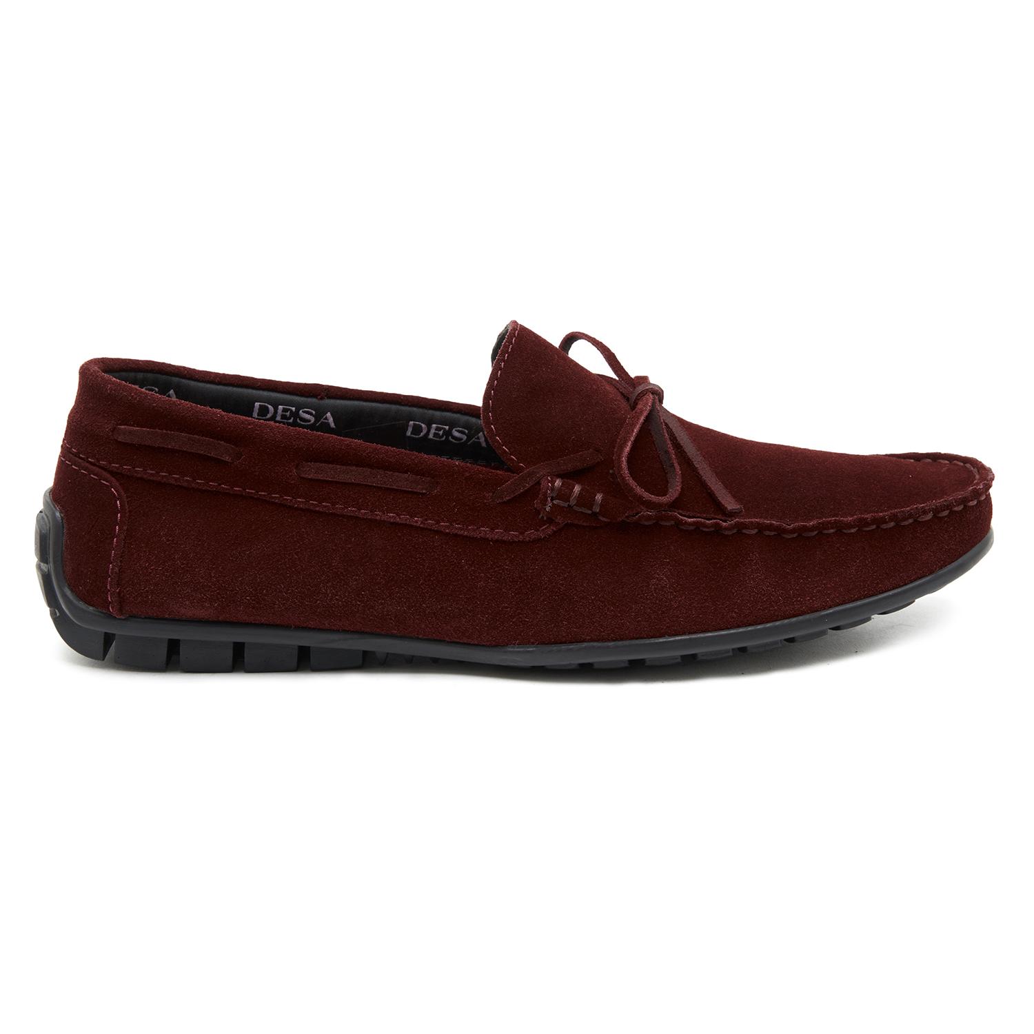 Bordo Alessandro Erkek Süet Loafer 2010047187029
